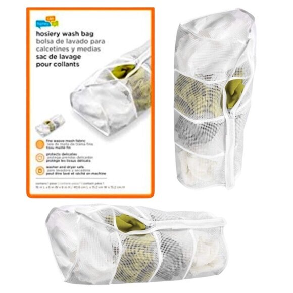 Honey-Can-Do Hosiery Laundry Wash Bags 4 Compartments Zippered 2 Piece Set NEW - Picture 14 of 14